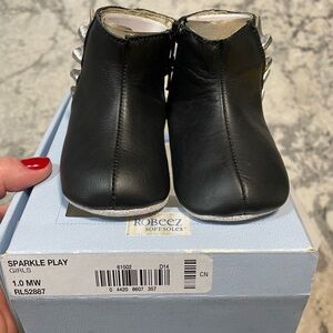 Robeez Black Sparkle Play Shoes